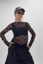 maglia in pizzo trasparente jess